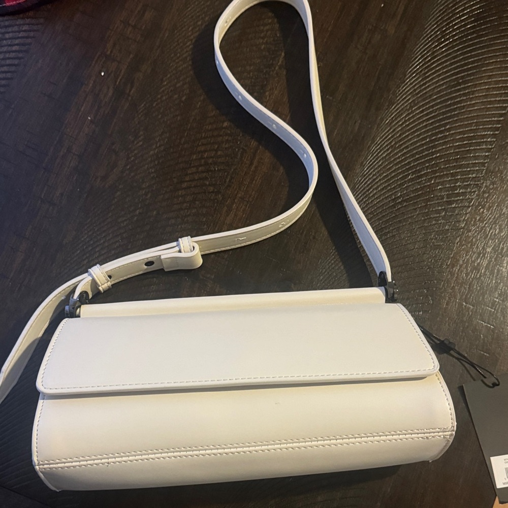 BCBG Chic White Crossbody Bag